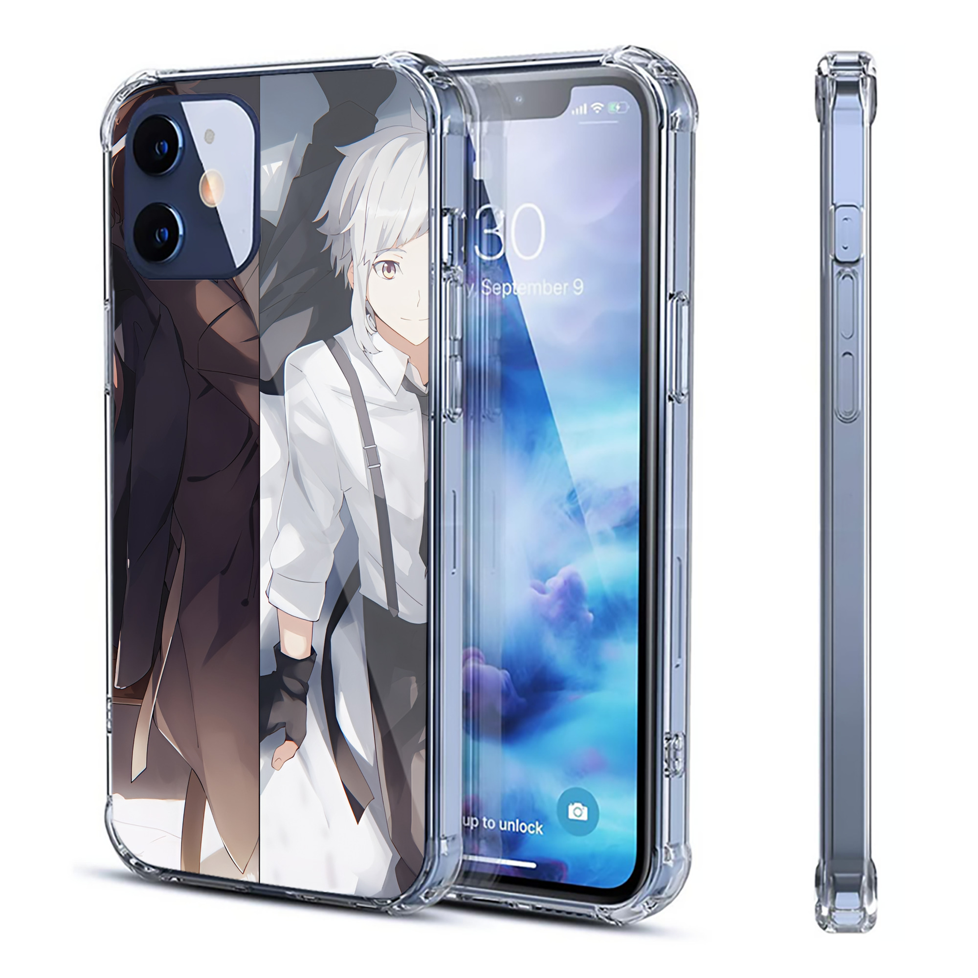 （画像用） 文豪ストレイドッグス Bungo Stray Dogs 【iPhone 12シリーズ対応】透明スマホケース（クリアソフトケース）